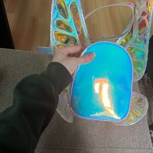 Holographic LED Iridescent Backpack